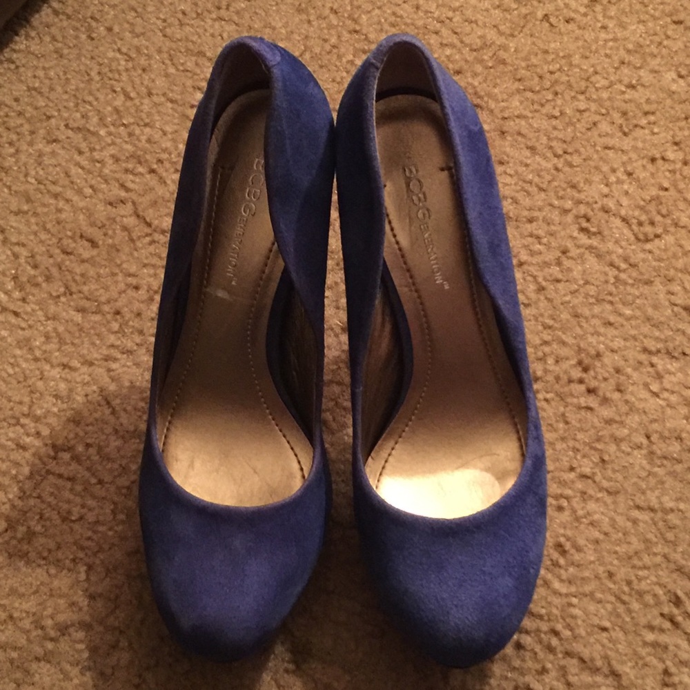 BCBGeneration Blue Platform Shoes